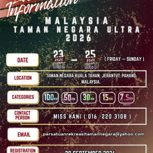 Malaysia Taman Negara Ultra 2026